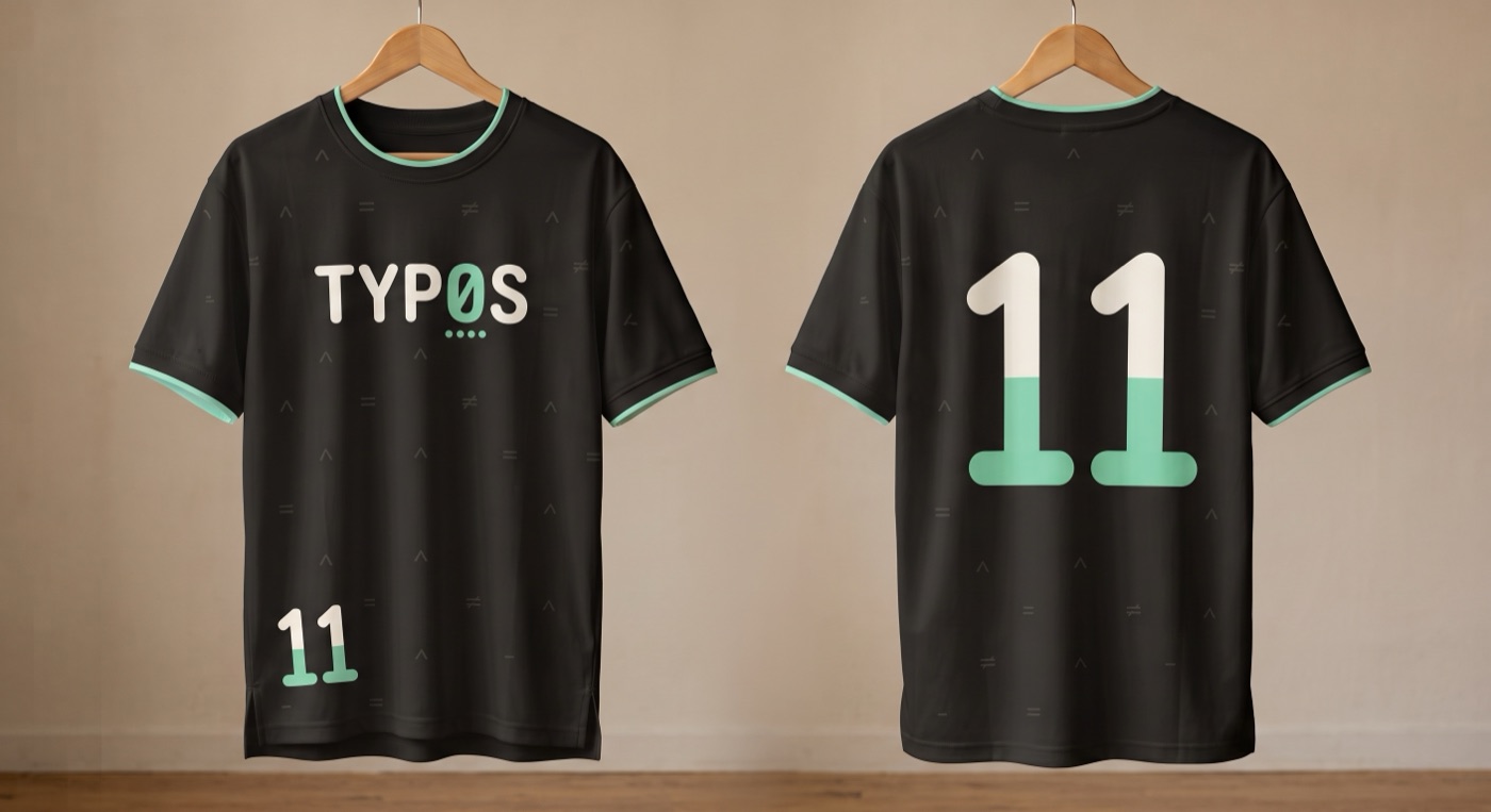 TYP0S ユニ — INK BLACK 前面と背面